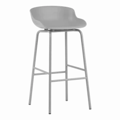 Tabouret de bar en acier et pp gris 75 cm Hyg - Normann Copenhagen