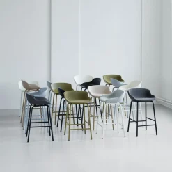 Tabouret de bar en acier et pp gris 75 cm Hyg - Normann Copenhagen