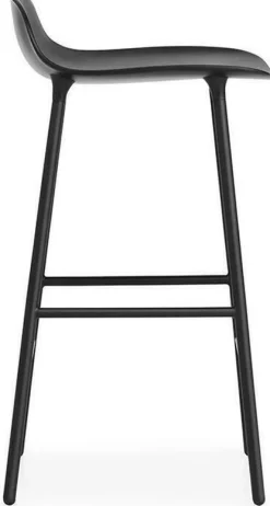 Tabouret de bar en acier et pp noir 75 cm Form - Normann Copenhagen