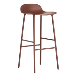 Tabouret de bar en acier et pp rouge 75 cm Form - Normann Copenhagen