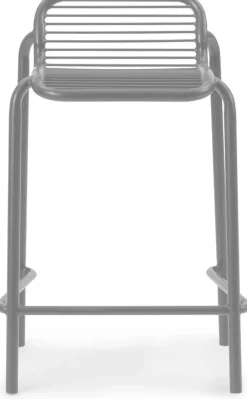 Tabouret de bar en acier gris 65cm Vig Robinia - Normann Copenhagen