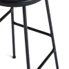 Tabouret de bar en acier noir 75 cm Cornet High - HAY