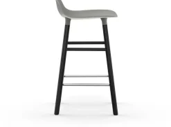 Tabouret de bar en bois noir et pp gris 75 cm Form - Normann Copenhagen