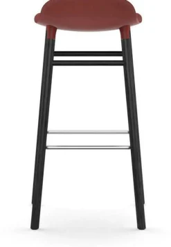 Tabouret de bar en bois noir et pp rouge 75 cm Form - Normann Copenhagen