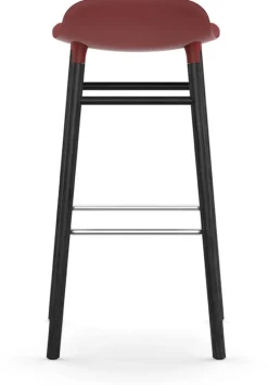 Tabouret de bar en bois noir et pp rouge 75 cm Form - Normann Copenhagen