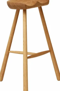 Tabouret de bar en chêne blanc huilé 68 cm Shoemaker - Form & Refine