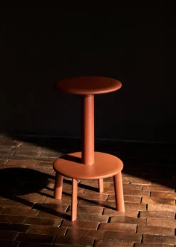 Tabouret de bar en chêne braise 65cm Massif AV39 - &tradition