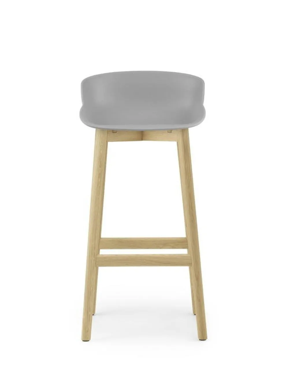 Tabouret de bar en chêne laqué et pp gris 75 cm Hyg - Normann Copenhagen