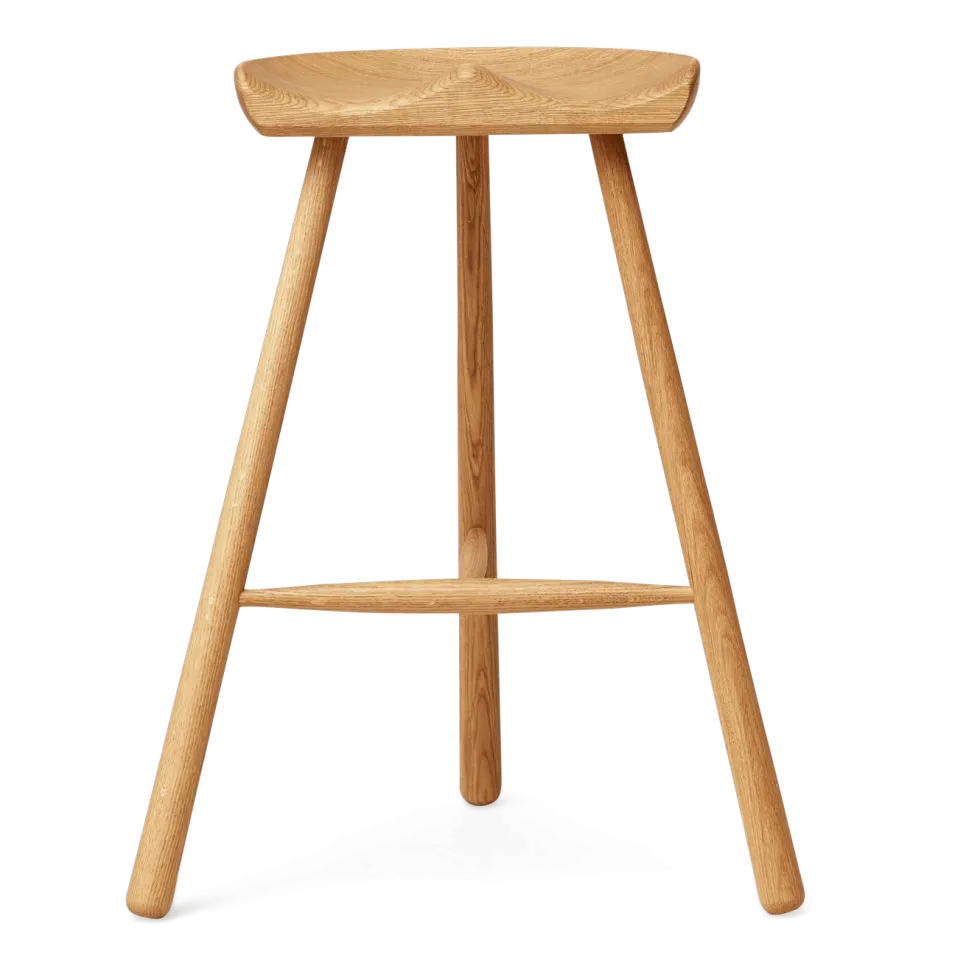 Tabouret de bar en chêne naturel 68 cm Shoemaker - Form & Refine
