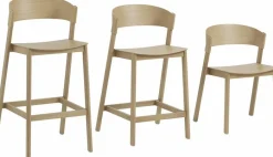 Tabouret de bar en chêne naturel Cover 65 cm - Muuto