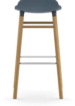 Tabouret de bar en chêne naturel et pp bleu 75 cm Form - Normann Copenhagen