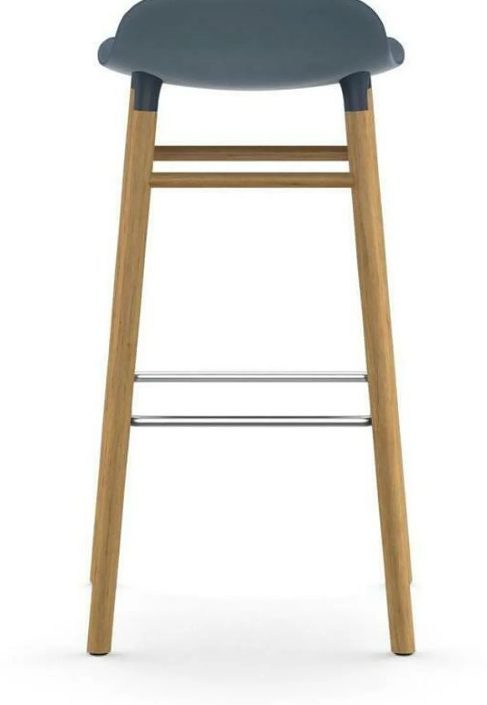 Tabouret de bar en chêne naturel et pp bleu 75 cm Form - Normann Copenhagen