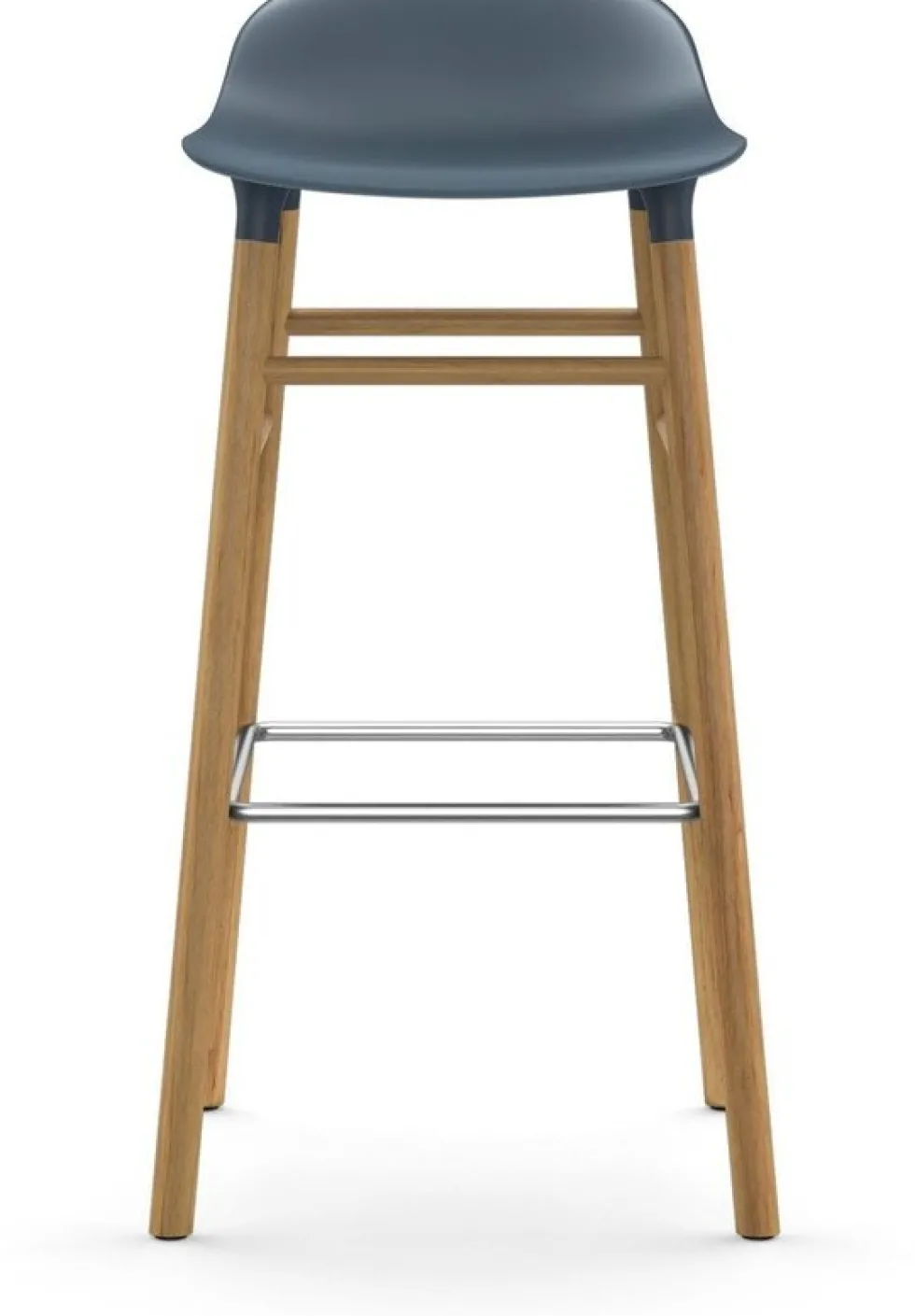 Tabouret de bar en chêne naturel et pp bleu 75 cm Form - Normann Copenhagen