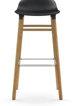 Tabouret de bar en chêne naturel et pp noir 75 cm Form - Normann Copenhagen