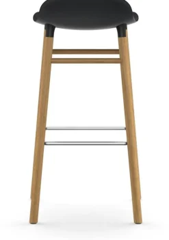 Tabouret de bar en chêne naturel et pp noir 75 cm Form - Normann Copenhagen