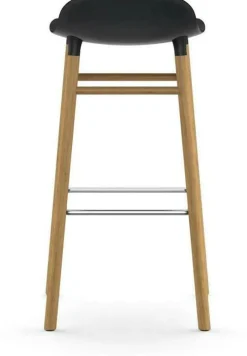 Tabouret de bar en chêne naturel et pp noir 75 cm Form - Normann Copenhagen