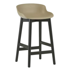 Tabouret de bar en chêne vernis noir et pp sable 65 cm Hyg - Normann Copenhagen