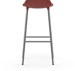Tabouret de bar en chrome et pp rouge 75 cm Form - Normann Copenhagen