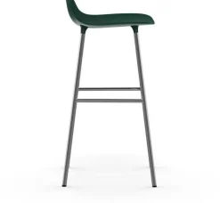 Tabouret de bar en chrome et pp vert 75 cm Form - Normann Copenhagen