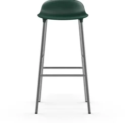 Tabouret de bar en chrome et pp vert 75 cm Form - Normann Copenhagen