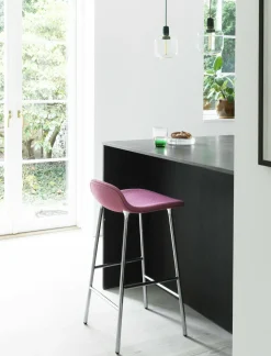Tabouret de bar en chrome et pp vert 75 cm Form - Normann Copenhagen