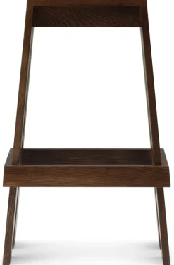Tabouret de bar en frêne teinté marron 75cm Let - Normann Copenhagen