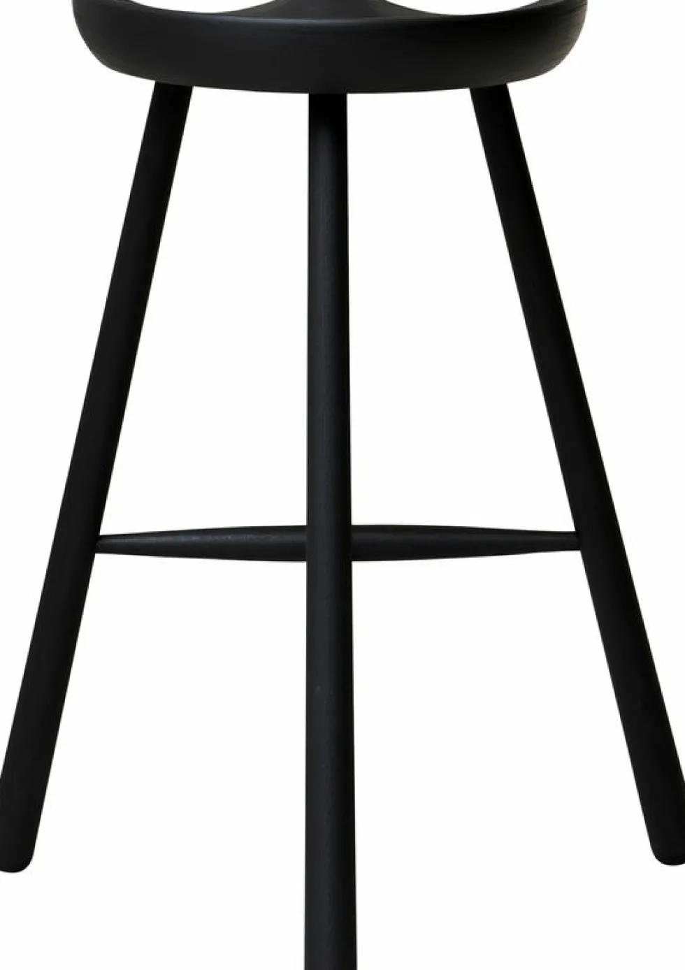 Tabouret de bar en hêtre noir 68 cm Shoemaker - Form & Refine