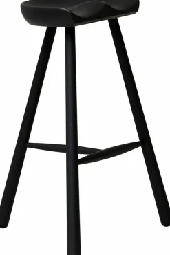 Tabouret de bar en hêtre noir 68 cm Shoemaker - Form & Refine