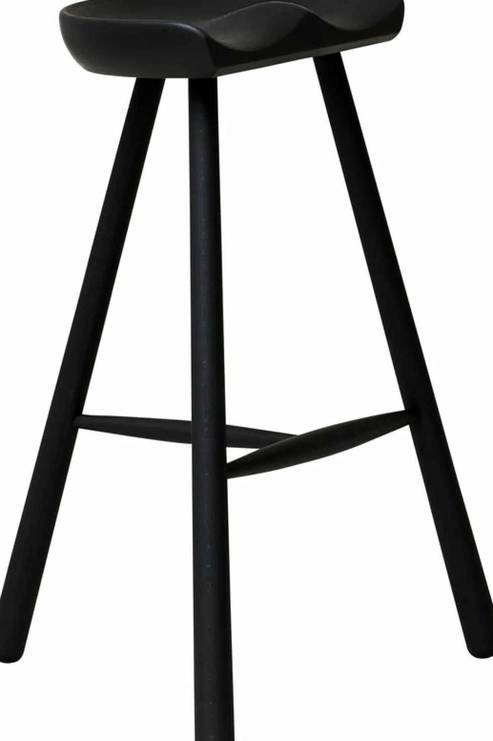 Tabouret de bar en hêtre noir 68 cm Shoemaker - Form & Refine