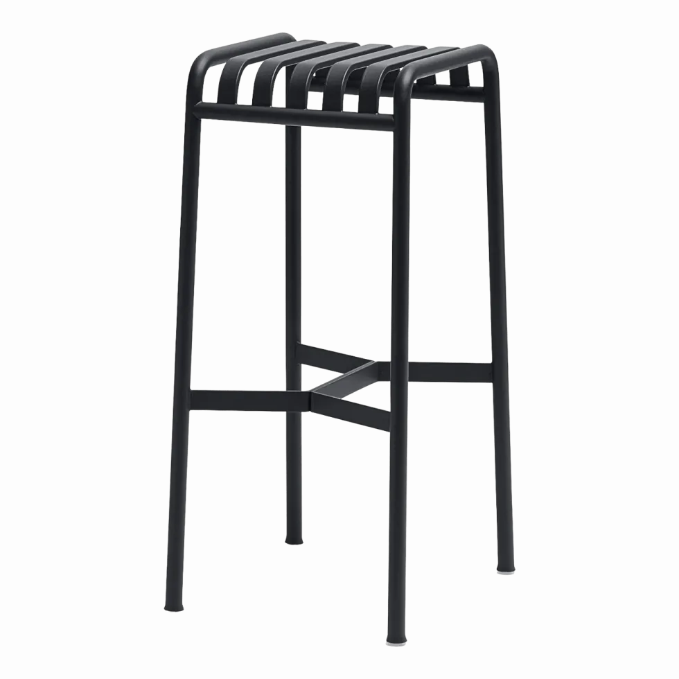 Tabouret de bar en métal anthracite Palissade - HAY