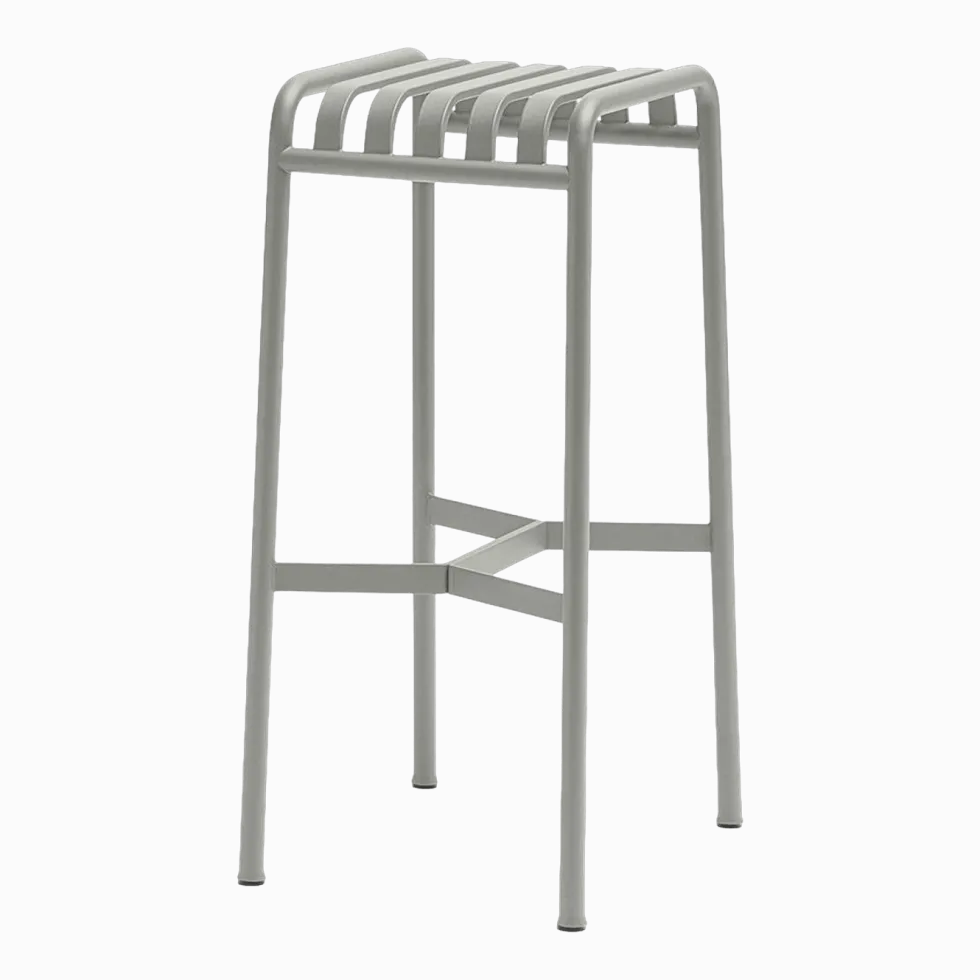Tabouret de bar en métal gris Palissade - HAY