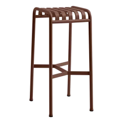 Tabouret de bar en métal rouge Palissade - HAY