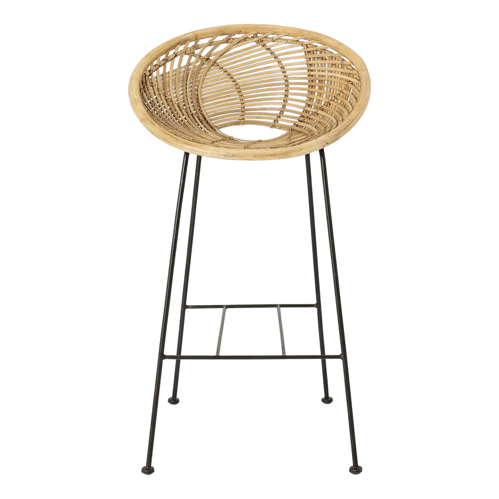 Tabouret de bar en rotin Yvonne - Bloomingville