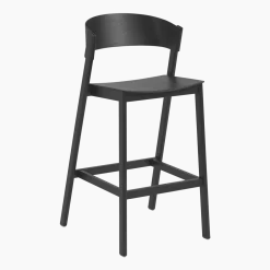 Tabouret de bar noir Cover 106 cm - Muuto