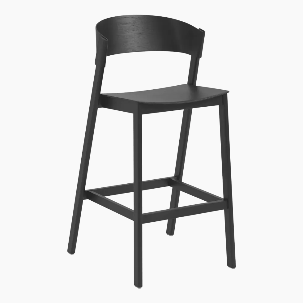 Tabouret de bar noir Cover 106 cm - Muuto