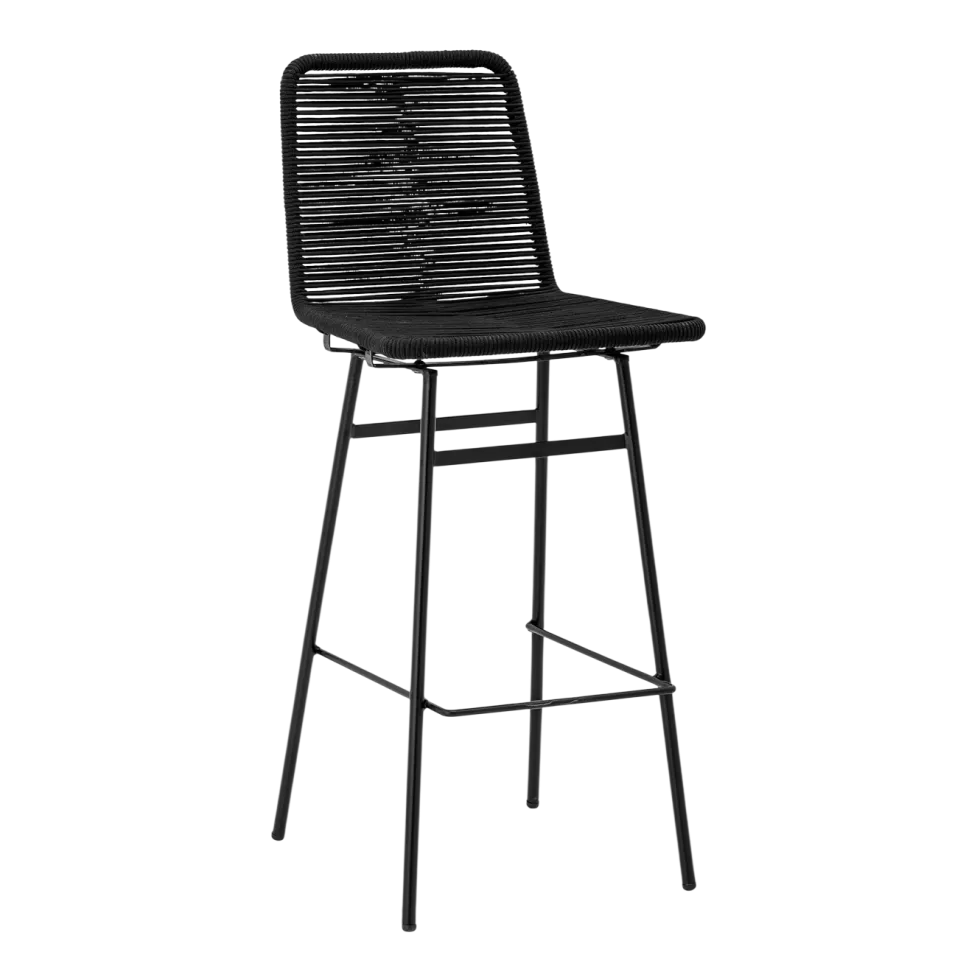 Tabouret de bar noir Mundo - Bloomingville