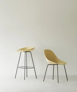 Tabouret de bar recyclable en chanvre et acier noir 65cm Mat - Normann Copenhagen