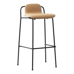 Tabouret de bar Studio 75 Cm Full Upholstery Black Steel - Normann Copenhagen