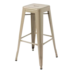 Tabouret en acier gris beige 75cm - Tolix