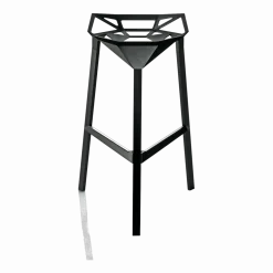 Tabouret en aluminium noir 77 cm One - Magis