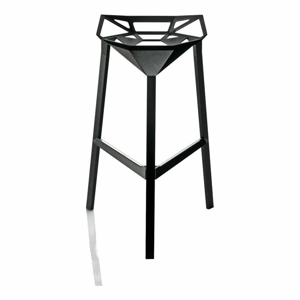 Tabouret en aluminium noir 77 cm One - Magis
