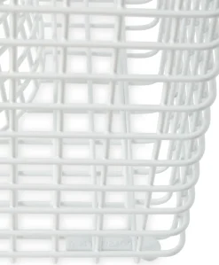 Tabouret en métal blanc Zig zag - Pols potten