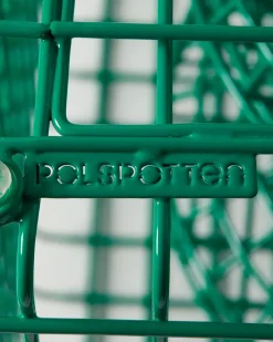 Tabouret en métal vert Zig zag - Pols potten
