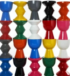 Tabouret jaune laqué Zig Zag - Pols Potten
