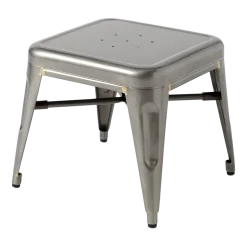 Tabouret pour enfant en acier brut vernis Mouette - Tolix