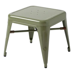 Tabouret pour enfant en acier vert jonc Mouette - Tolix