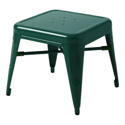 Tabouret pour enfant en acier vert mousse Mouette - Tolix