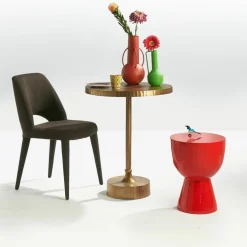 Tabouret rouge laqué Tip Tap - Pols Potten