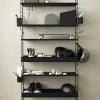 Étagère basse en métal noir 78x30 cm - String furniture