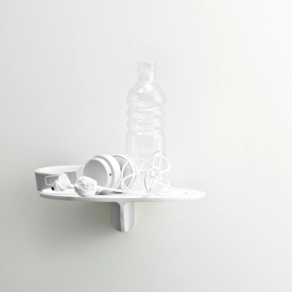 Étagère en aluminium blanc 28x8x24cm Museum - String furniture